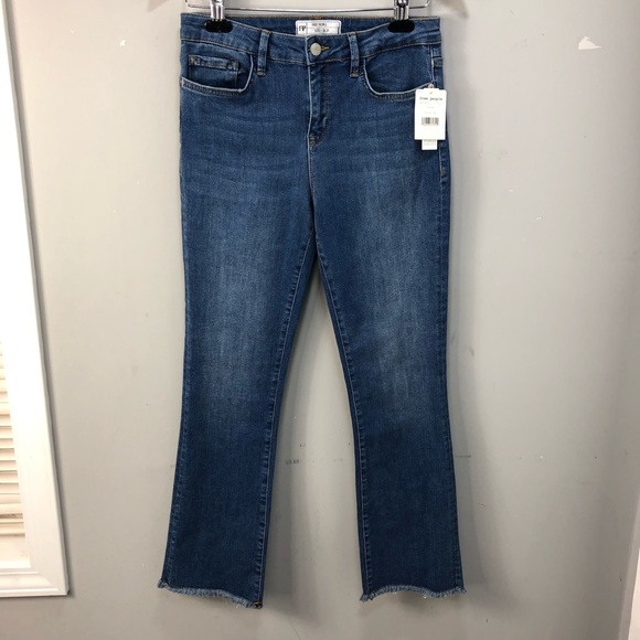 🤍BOGO🤍 Free People High Waist Crop Straight Leg Jeans - Picture 2 of 9